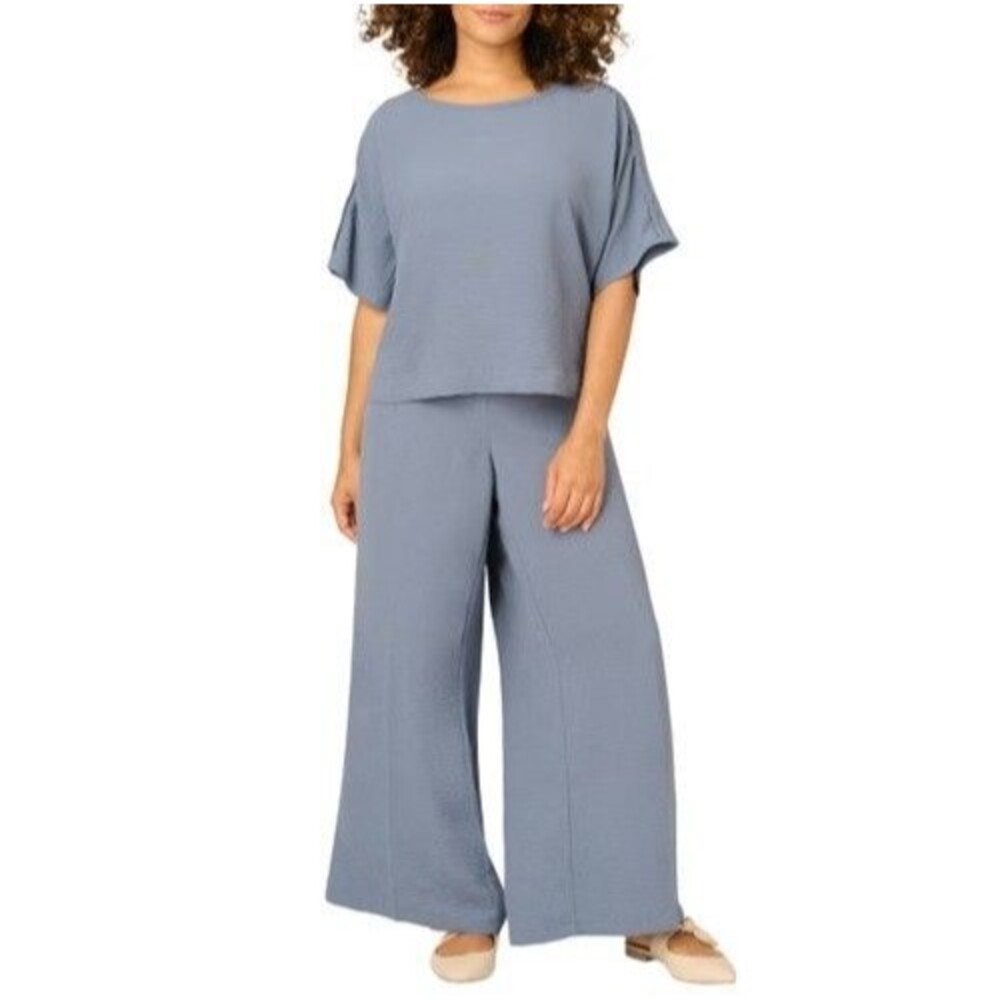 Adrianna Papell Women's XL Blue Airflow Set NWT